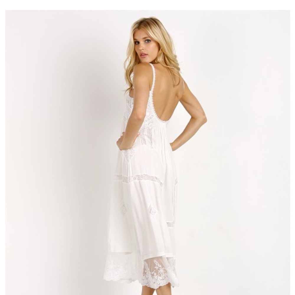 Spell Peaches Slip Dress with lace, NWT, XL - Picture 6 of 17